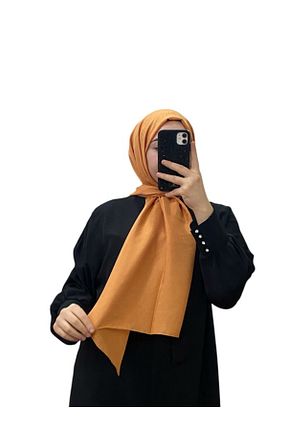 شال نارنجی زنانه پنبه ای Harem - کد 878995715