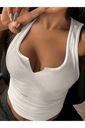 بلوز سفید زنانه ساده Modaiconu - کد 878988328