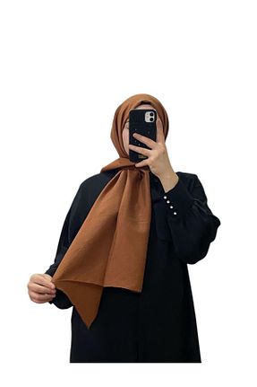 شال قهوه ای زنانه پنبه ای Harem - کد 878995278