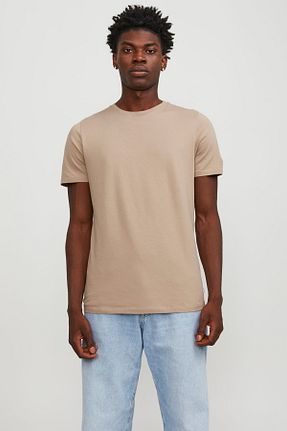 تیشرت طوسی مردانه یقه دوچرخه Jack & Jones - کد 35546067