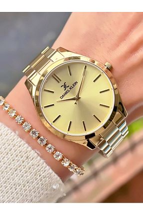 ساعت مچی زرد زنانه 36-40 میلی متر Daniel Klein - کد 780603514