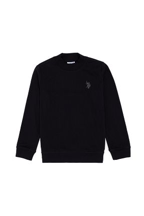 سوئیشرت مشکی بچه گانه ساده U.S. Polo Assn. - کد 879008062