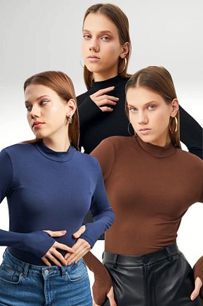 بلوز رنگی زنانه ساده Bipantolon - کد 879018617