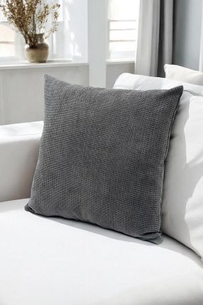 کوسن و روکش کوسن طوسی مخمل Latuda Home - کد 879017221