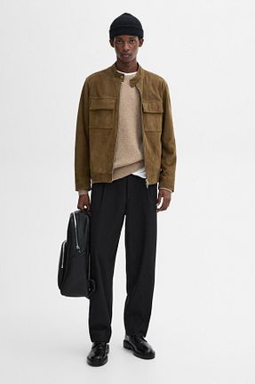 کت قهوه ای مردانه Comfort Massimo Dutti - کد 879037735