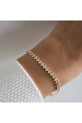 دستبند استیل (فولاد) زرد زنانه استیل (فولاد) X-Lady Accessories - کد 879046969