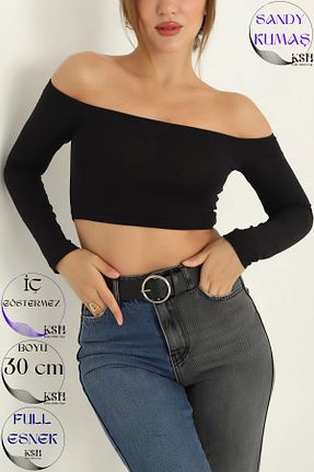 بلوز مشکی زنانه ساده KaSheHa - کد 772563417
