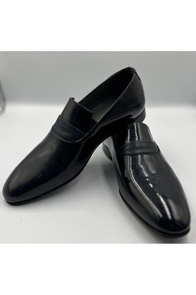 کفش کلاسیک سرمه ای مردانه چرم خالص Sarar - کد 879047852