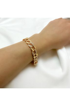 دستبند استیل (فولاد) طلائی زنانه استیل ضد زنگ MELLS TAKI - کد 849839138