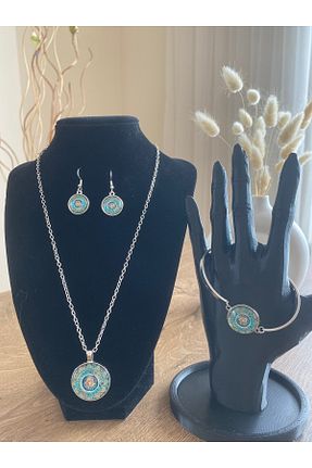ست جواهر متالیک زنانه فلزی Store - کد 879054895