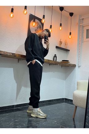 ست گرمکن مشکی زنانه %100 پنبه RE7EDİ - کد 879058073