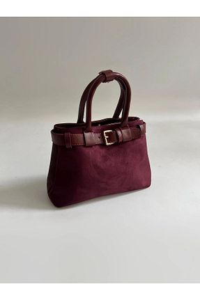 کیف دوشی زرشکی زنانه چرم مصنوعی Lesam collection - کد 879058236