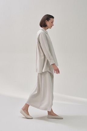 دامن طوسی زنانه ساده Qooqup - کد 879062674