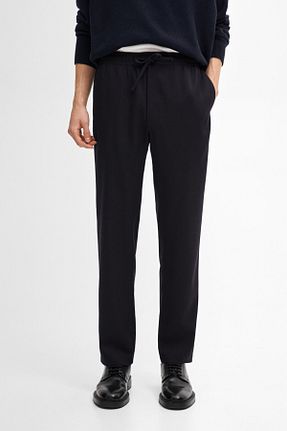 شلوار سرمه ای مردانه پنبه ای Massimo Dutti - کد 465047534