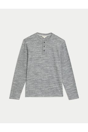 بالاتنه راحتی طوسی مردانه پنبه ای Marks & Spencer - کد 879076319