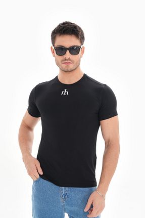 تیشرت اسپرت مشکی مردانه تنگ / اسلیم infernum - کد 857288090