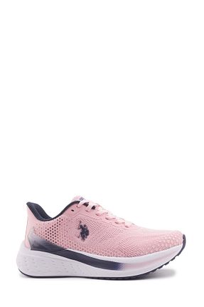 کفش اسنیکر صورتی زنانه بند دار U.S. Polo Assn. - کد 823117892
