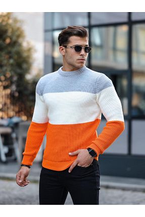 پلیور نارنجی مردانه رگولار Valiberta - کد 763090480