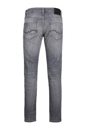 شلوار جین طوسی مردانه پاچه تنگ Jack & Jones - کد 792307360