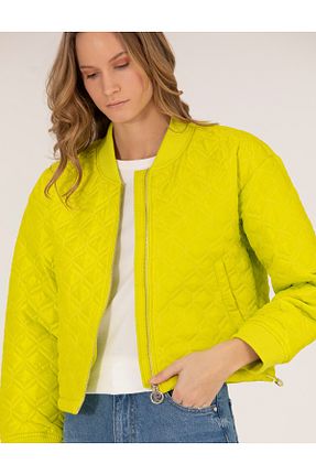 کاپشن سبز زنانه کروپ فیت Pierre Cardin - کد 833026189