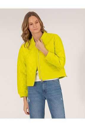 کاپشن سبز زنانه کروپ فیت Pierre Cardin - کد 833026189
