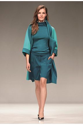 شلوارک و برمودا آبی زنانه مخلوط پلی استر Escada - کد 317873997
