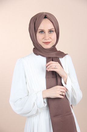 شال قهوه ای زنانه پلی استر Sima - کد 744748227