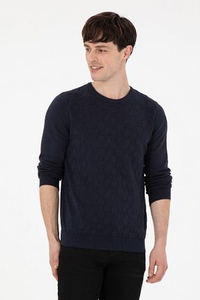 پلیور سرمه ای مردانه ساده U.S. Polo Assn. - کد 879203000