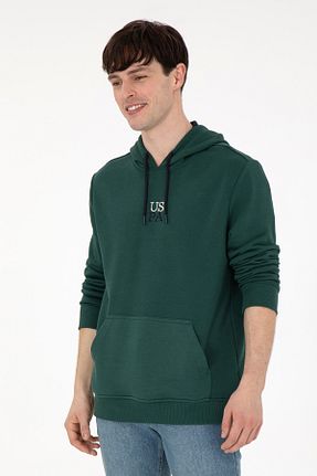 سوئیشرت سبز مردانه ساده U.S. Polo Assn. - کد 879203243