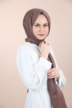 شال قهوه ای زنانه پلی استر Sima - کد 744748227