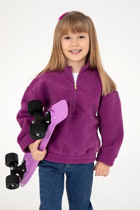 سوئیشرت صورتی بچه گانه ساده U.S. Polo Assn. - کد 879203110