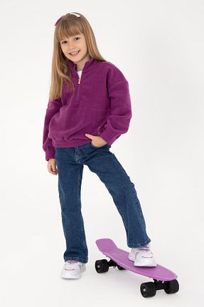 سوئیشرت صورتی بچه گانه ساده U.S. Polo Assn. - کد 879203110