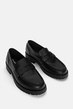 کفش لوفر مشکی مردانه پلی اورتان Pull & Bear - کد 879222795