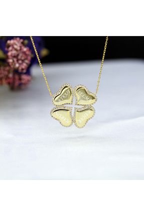 گردنبند نقره طلائی زنانه 925 عیار Takı Boom - کد 57235176