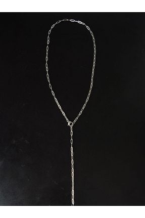 گردنبند استیل ( فولاد ) طوسی استیل (فولاد) Albedo Jewelry - کد 879223790