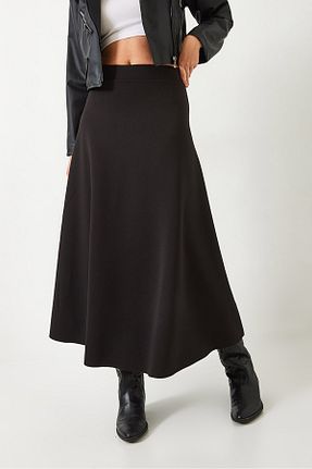 دامن مشکی زنانه پارچه Bianco Lucci - کد 879229485