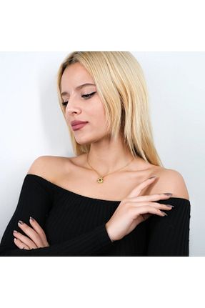 گردنبند استیل ( فولاد ) طلائی زنانه استیل ضد زنگ Ladues - کد 879234805