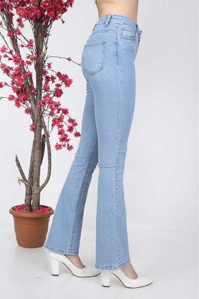 شلوار آبی زنانه لیکرا ASSO - کد 878625357