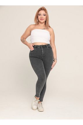 شلوار جین مشکی زنانه پاچه تنگ XBELLA DENİM - کد 879250768