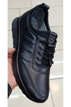 کفش کژوال مشکی مردانه چرم خالص DURASLAN - کد 879248448