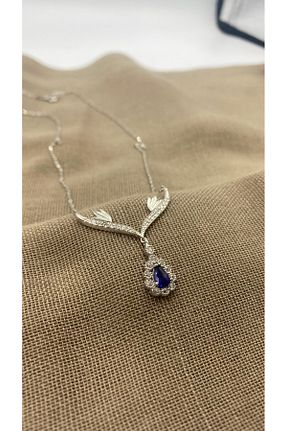 گردنبند نقره سرمه ای زنانه 925 عیار SURA SILVER - کد 879288842