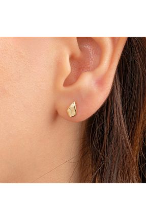گوشواره طلا زرد زنانه 14 عیار FasekGold - کد 879281742