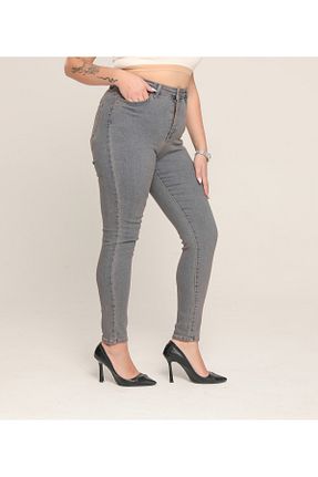شلوار جین آبی زنانه پاچه تنگ XBELLA DENİM - کد 879288045