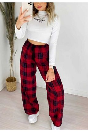 پائین تنه راحتی سایز بزرگ قرمز مردانه پنبه ای CNG MODA - کد 879282937