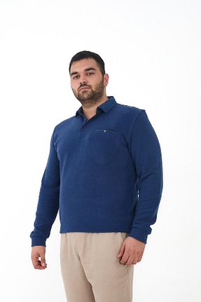 تیشرت سایز بزرگ آبی مردانه سایز بزرگ Maccali - کد 877556444