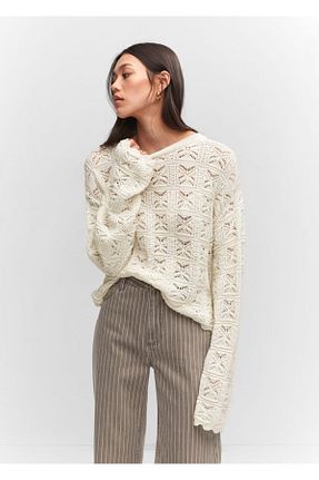 پلیور نباتی زنانه ساده MANGO - کد 748877559