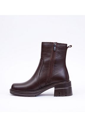 بوت / نیم بوت قهوه ای زنانه چرم خالص Bulls & Gulls - کد 839285362