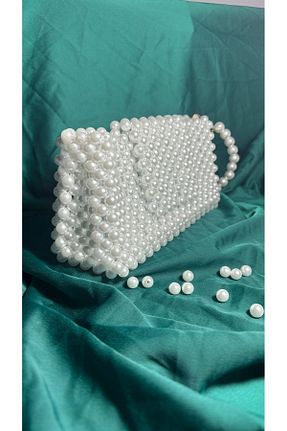 کیف مجلسی سفید زنانه B Made - کد 879315596