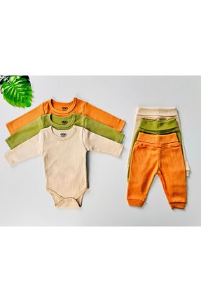 ست نوزادی رنگی بچه گانه پنبه ای EFU BABY - کد 879386676