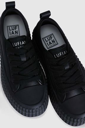 کفش اسنیکر مشکی زنانه بند دار Lufian - کد 899531385